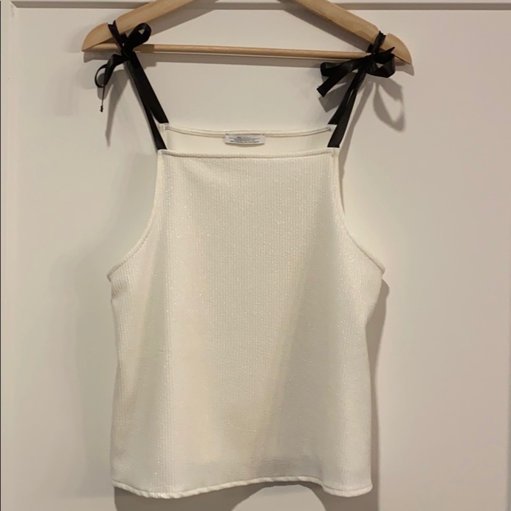 Zara Ribbon Tie Top